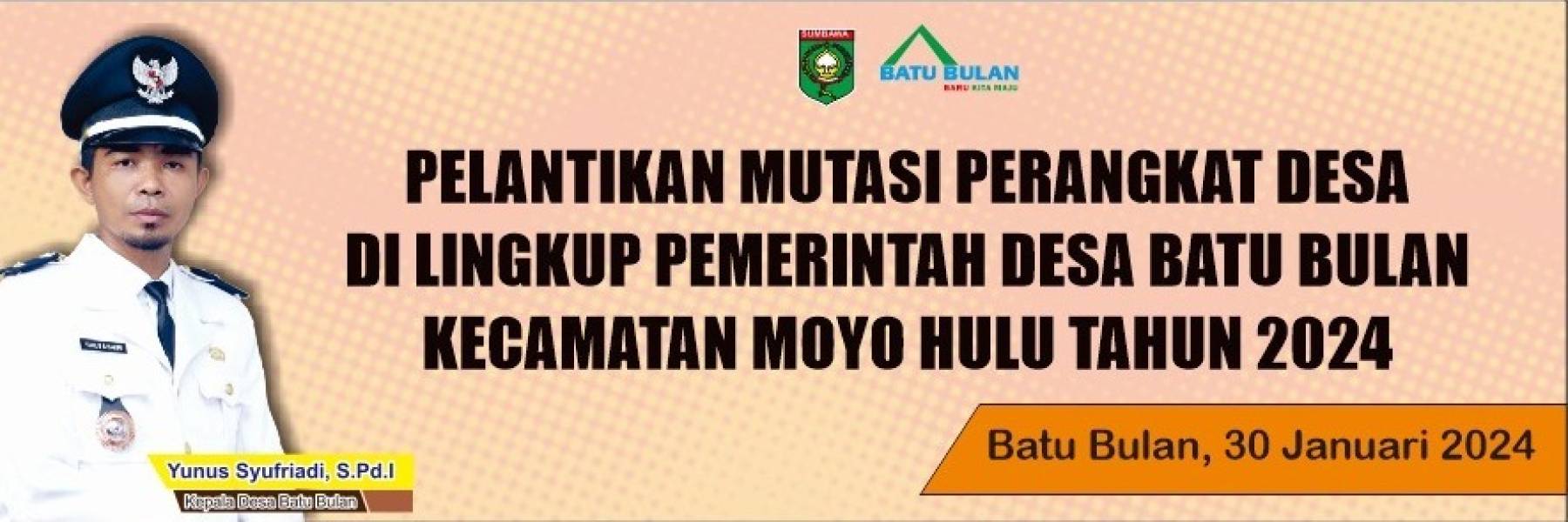 Pelantikan Mutasi Perangkat Desa Batu Bulan